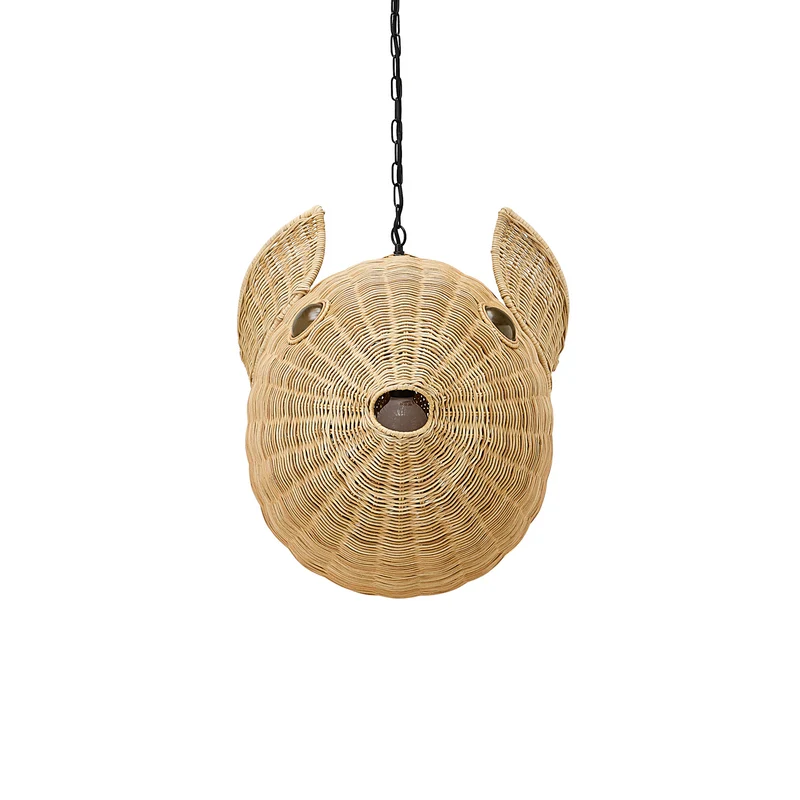Hängeleuchte WICKER BLOW FISH, medium