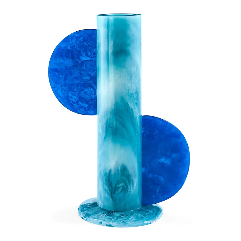 MUSTIQUE CYLINDER VASE türkis-blau