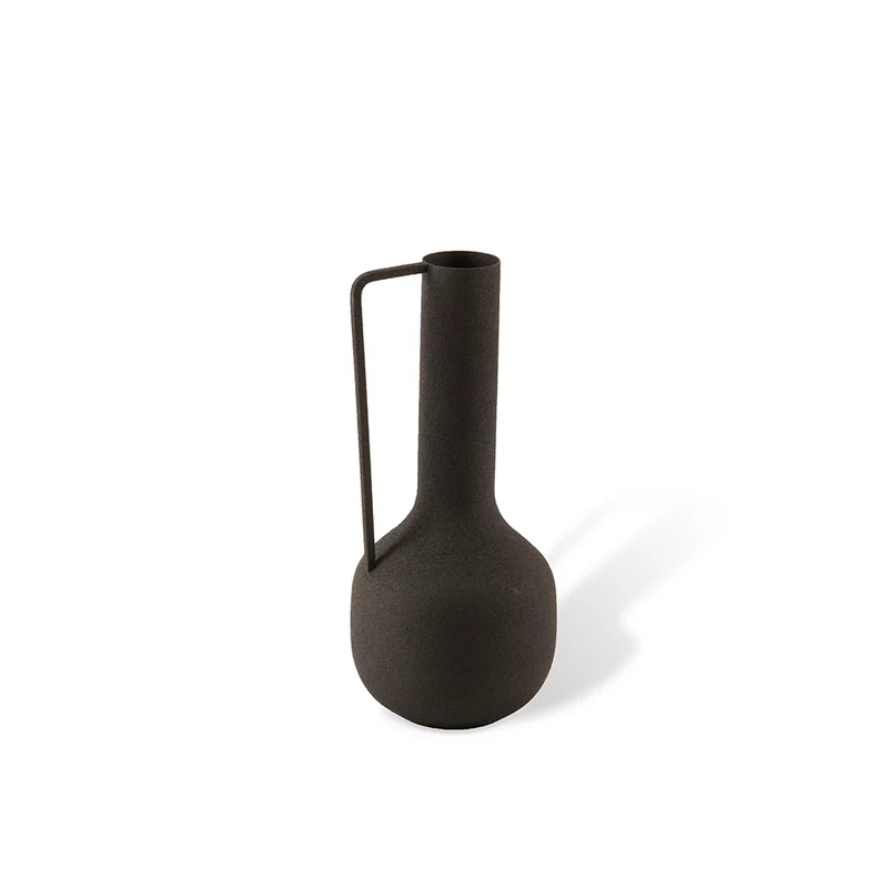 Vase ROMAN matt schwarz im 4er-Set