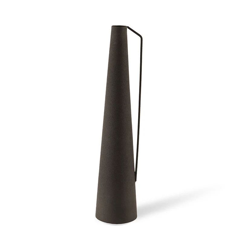 Vase ROMAN matt schwarz im 4er-Set