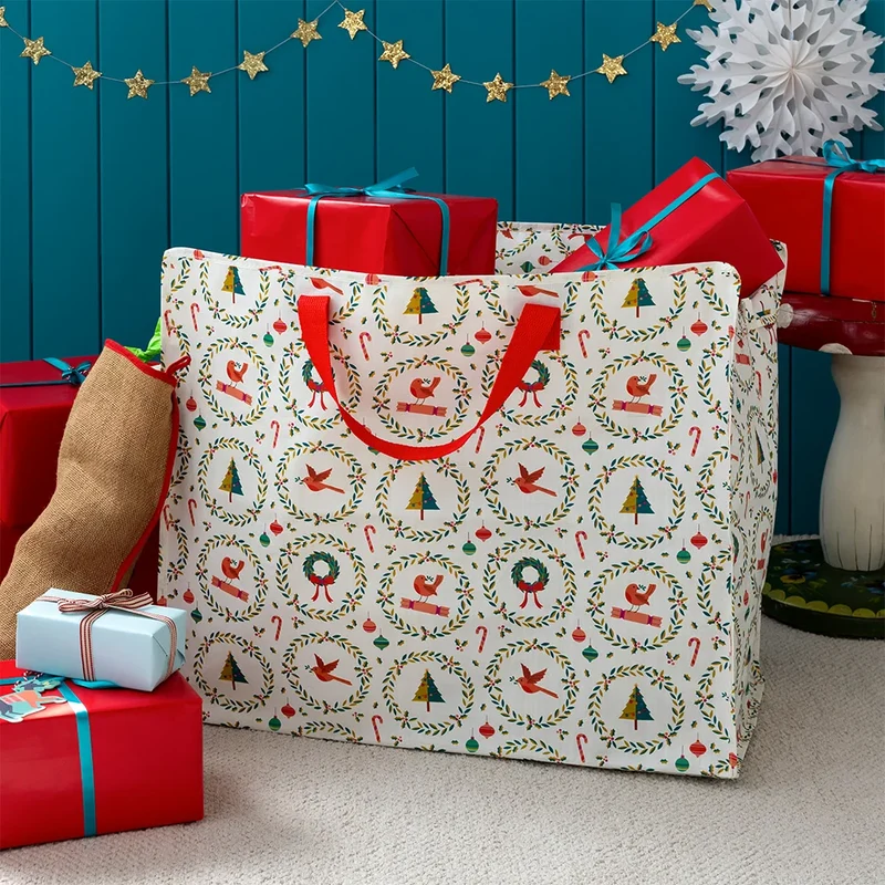 Riesentasche XXL Jumbo Bag CLASSIC CHRISTMAS ca. 58x28x48 cm REX LONDON