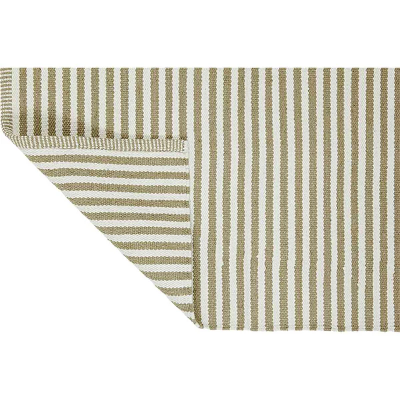 Teppich PARIS sand-natur gestreift 70x140 cm Baumwolle