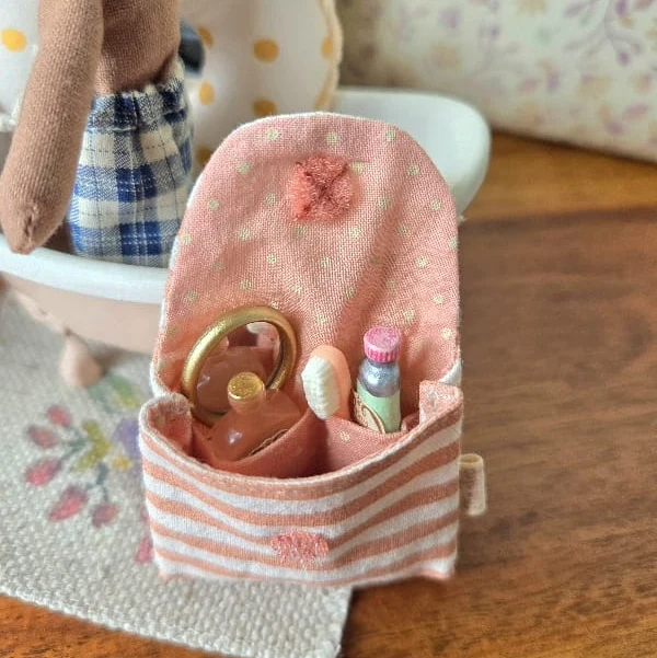 Maileg Vorteil-Set ZAHNPUTZ-SET blau und coral BUNDLE für Mäuse