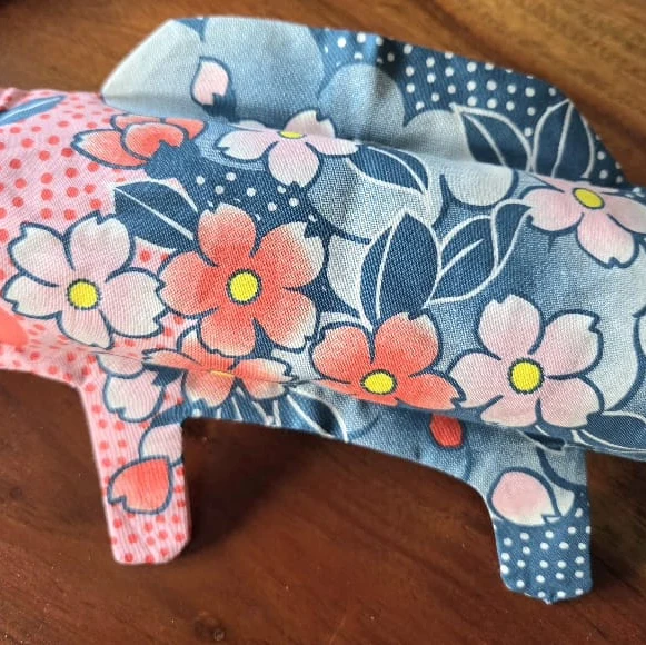 KOINOBORI SAKURA ca. 45x17 cm Koi-Karpfen Windsack / Wanddekoration Bio-Baumwolle