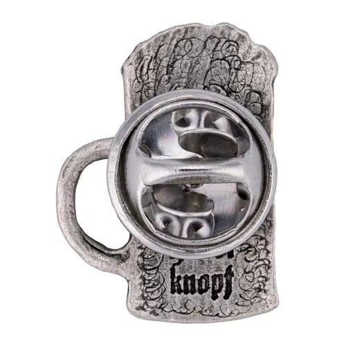 Bierkrug Pin | altsilber