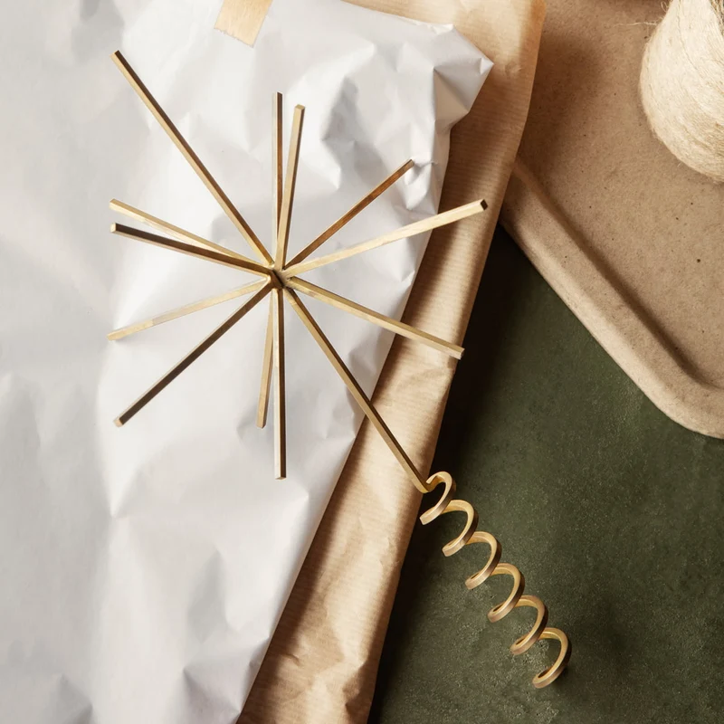 Christbaumspitze Stern modern Messing & Silber - ferm LIVING