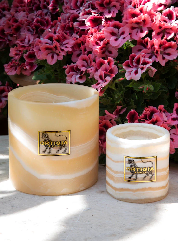 Alabaster Duftkerze FICO D'INDIA, 250g Wax