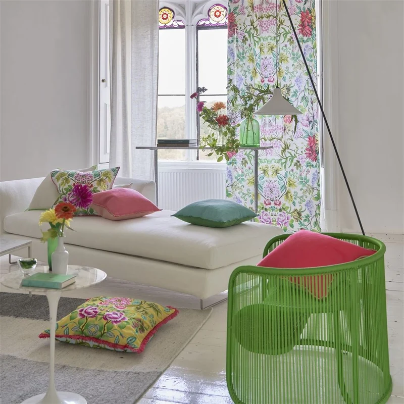 Kissen ELEONORA LINEN FUCHSIA, 55 x 55 cm