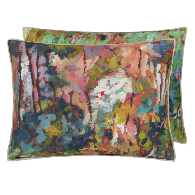Kissen FORET IMPRESSIONNISTE FOREST, 60 x 45 cm