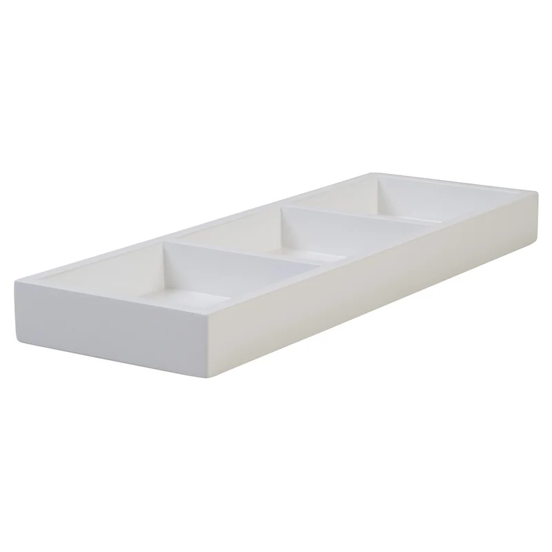 Tablett SPA 3er weiss 38x13x3,5cm