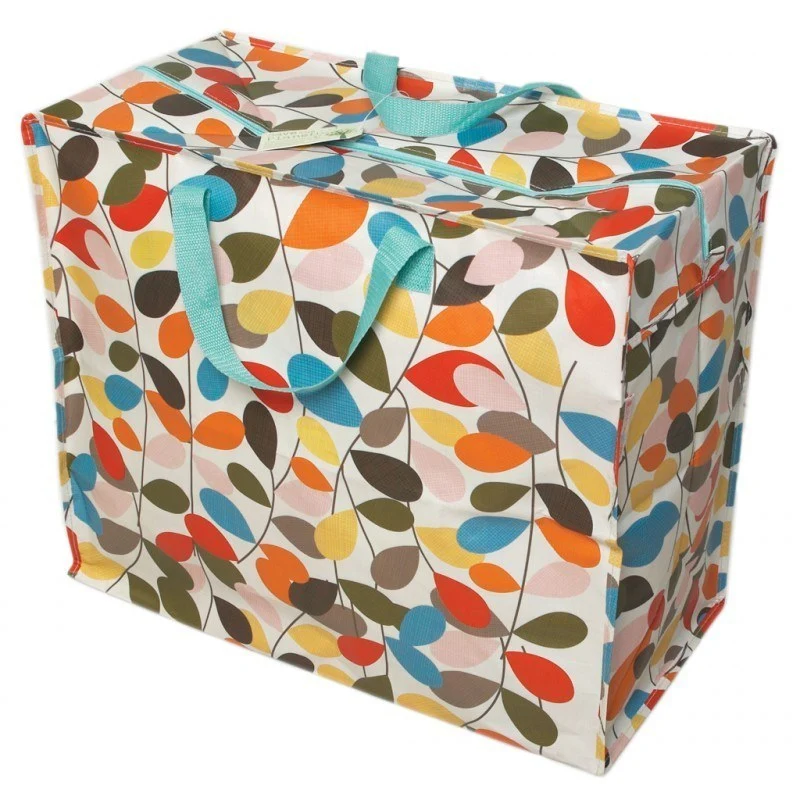 Riesentasche XXL IVY RETRO LEAVES Jumbo Bag 58x28x48 cm Aufbewahrung REX LONDON