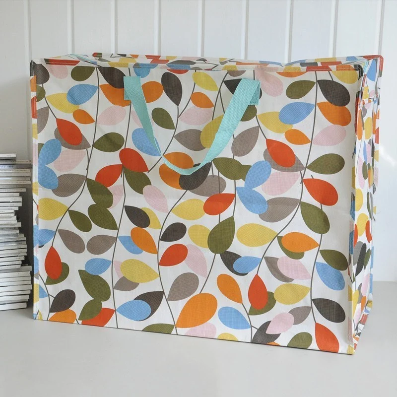 Riesentasche XXL IVY RETRO LEAVES Jumbo Bag 58x28x48 cm Aufbewahrung REX LONDON