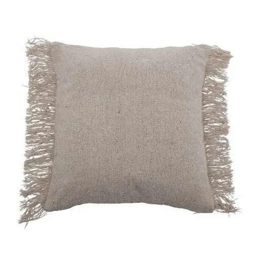 Kissen FRYD mit Fransen ca. 45x45 cm mit Füllkissen BLOOMINGVILLE