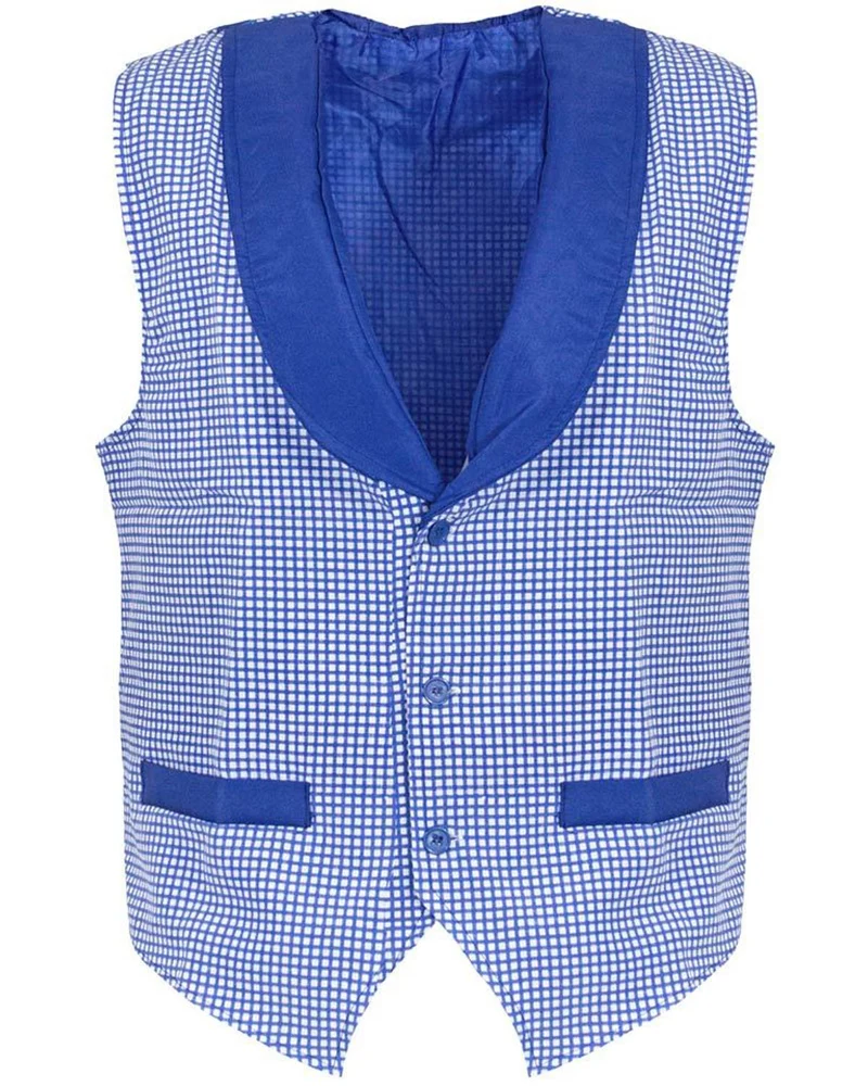 Oktoberfest Kostüm Weste und Fliege - Blau Weiß | Party Outfit
