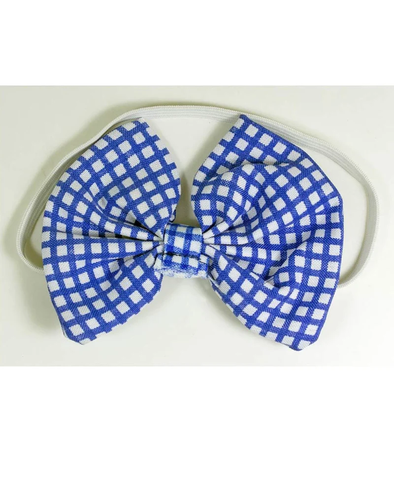 Oktoberfest Kostüm Weste und Fliege - Blau Weiß | Party Outfit