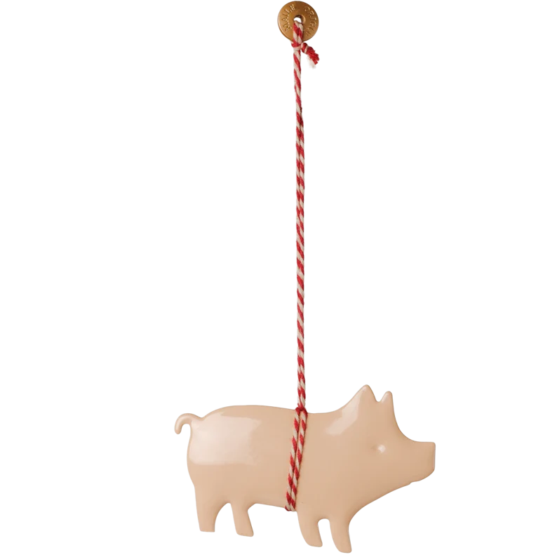 Maileg SCHWEIN rosa Metallornament ca. 7x4 cm Baumschmuck Anhänger