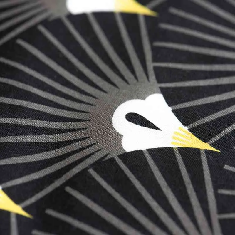 KOINOBORI DADDY black ca. 100x35 cm Koi-Karpfen Windsack / Wanddeko Bio-Baumwolle