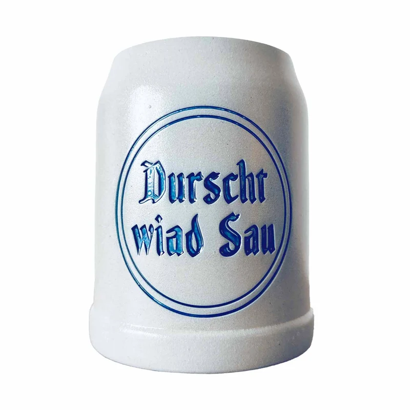 Bierkrug Durscht wiad Sau 0,5L