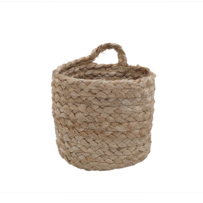 Eulenschnitt Aufbewahrungskorb aus Jute mittel
