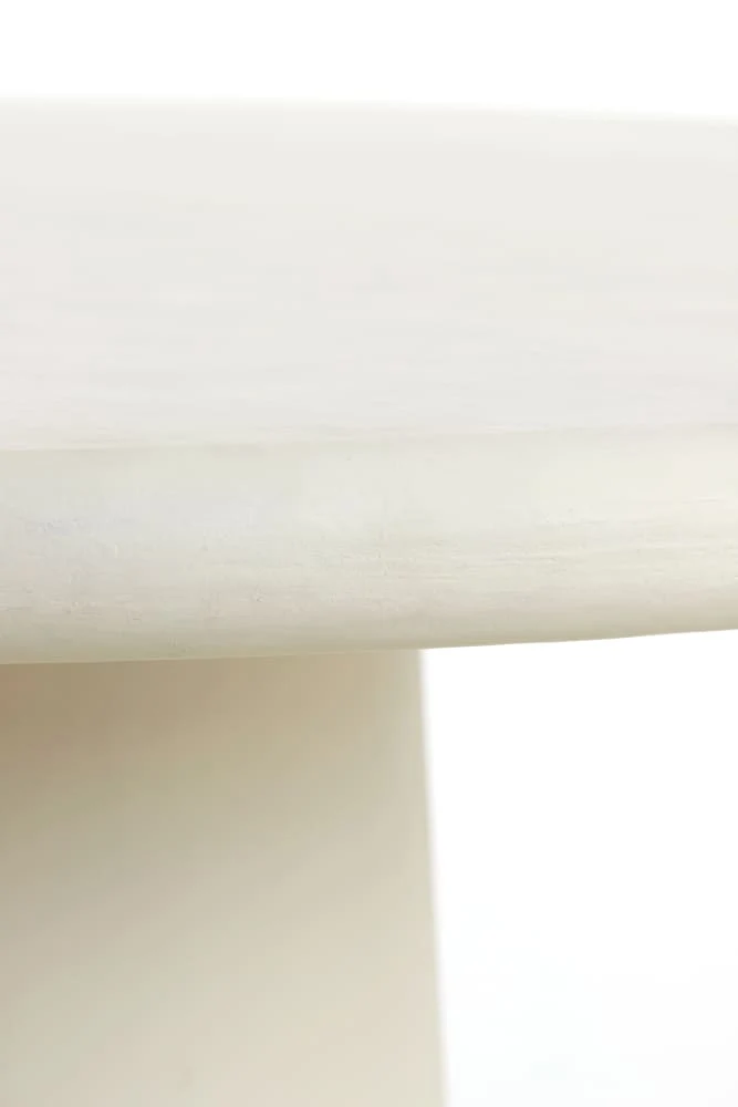 Esstisch KULONA Ø140x76 cm in cremeweiß