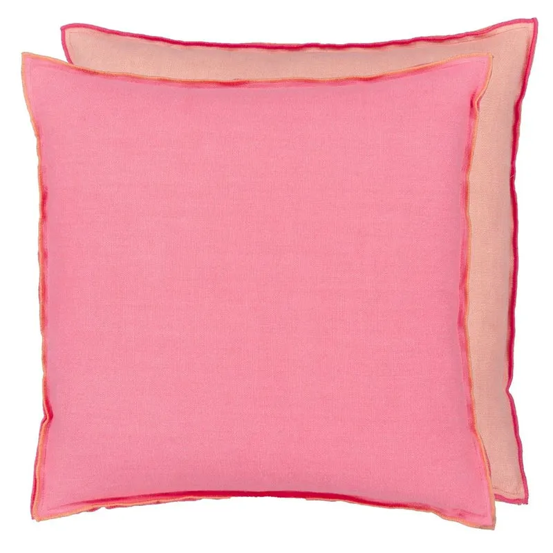 Kissen BRERA LINO HIBISCUS & PEACH, 43 x 43 cm