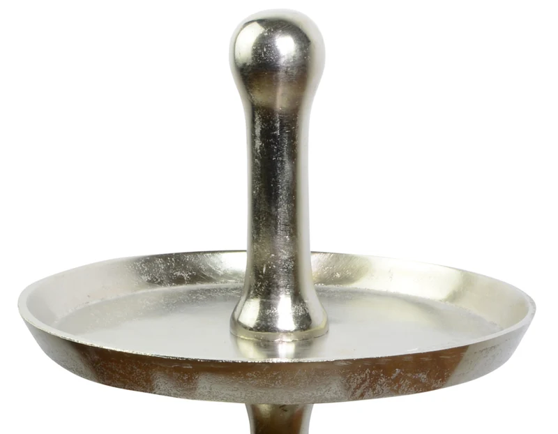Riffelmacher Etagere 70123 - 2 Ebenen - Silber 65x35cm