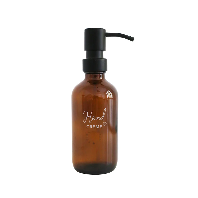 Eulenschnitt Seifenspender Handcreme Braunglas 250 ml