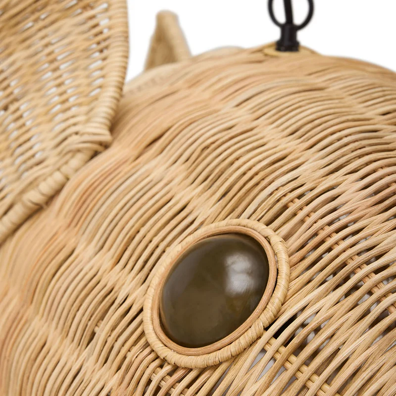 Hängeleuchte WICKER BLOW FISH, large
