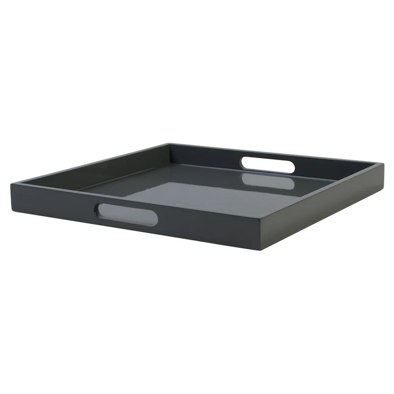 Tablett SPA M quadratisch graphite, 40,4x4x40,4cm
