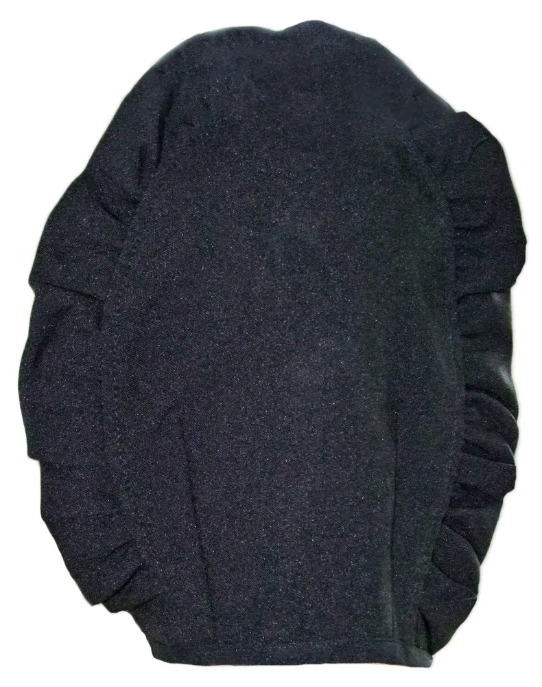 Mittelalter Magd Haube Marktfrau Schwarz