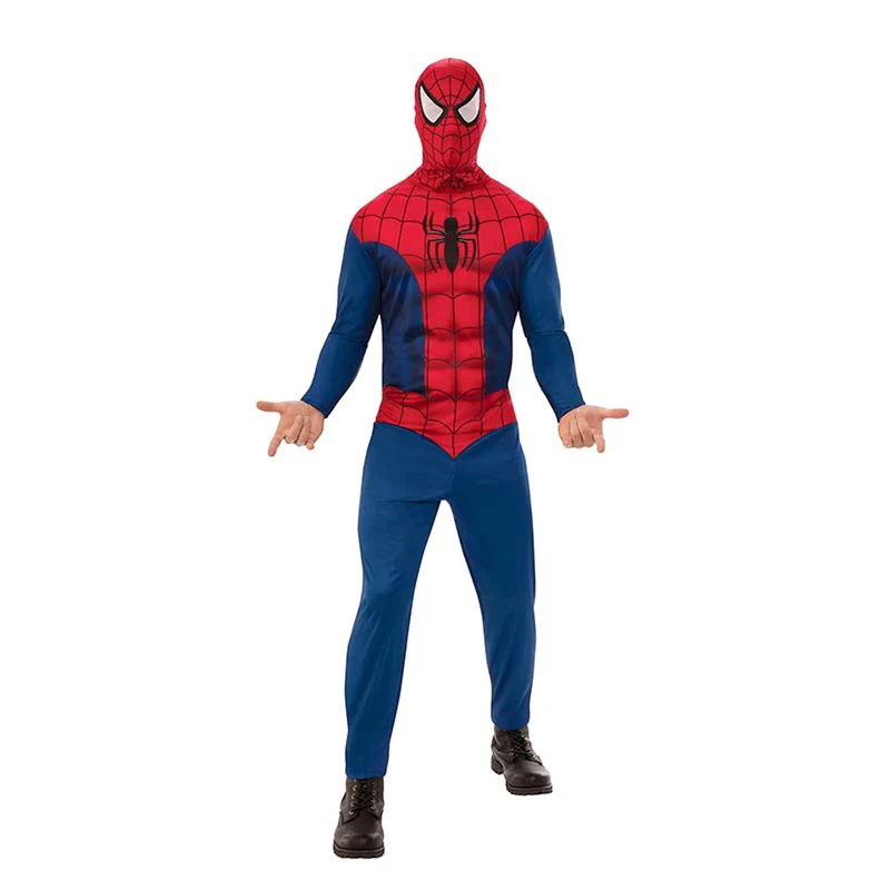 Marvel Spiderman Kostüm für Herren - Erwachsene - Einsteiger-Version - Größe STD/M-L - Offiziell lizenziert