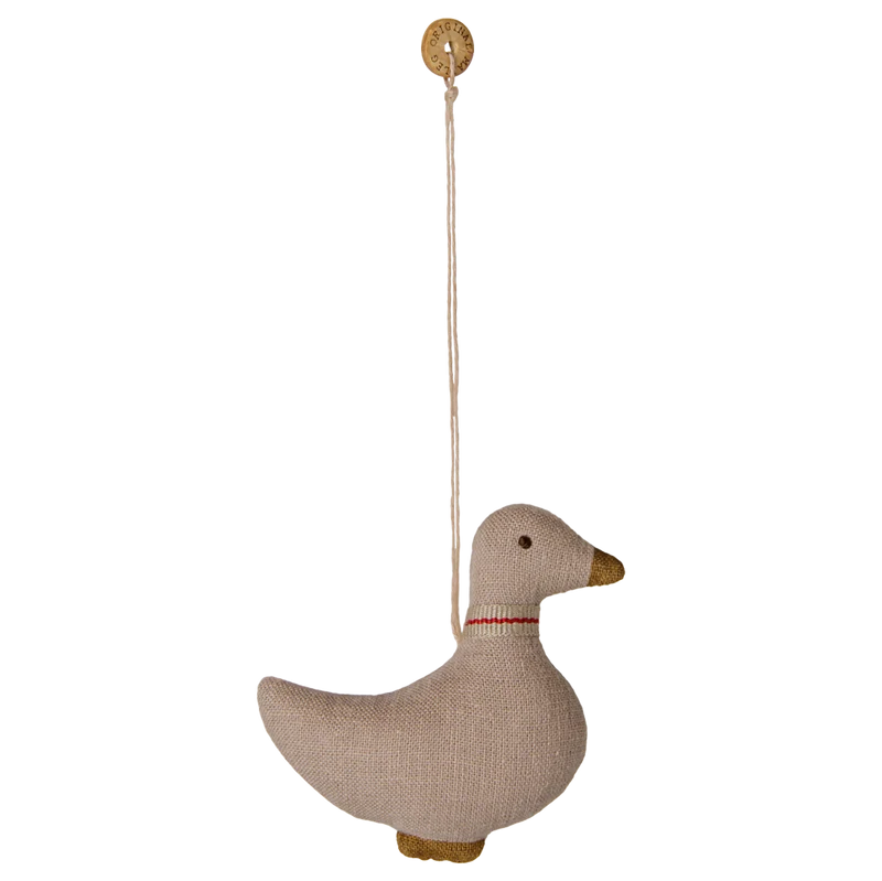 Maileg ENTE sand Ornament ca. 7,5x6 cm Stoffanhänger Baumschmuck