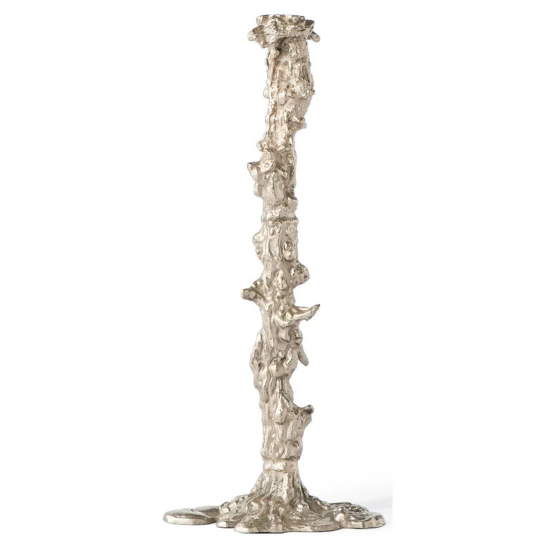 Kerzenleuchter DRIP XXL Candle Holder in silber, H50 cm