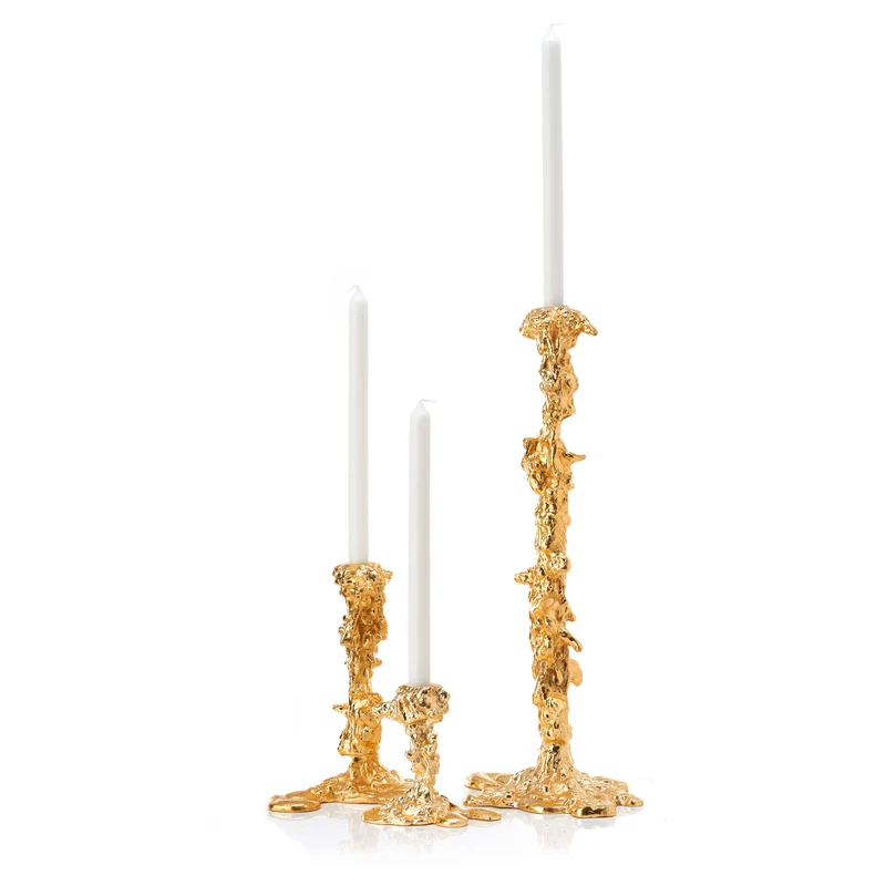 Kerzenleuchter DRIP XXL Candle Holder in gold, H50 cm