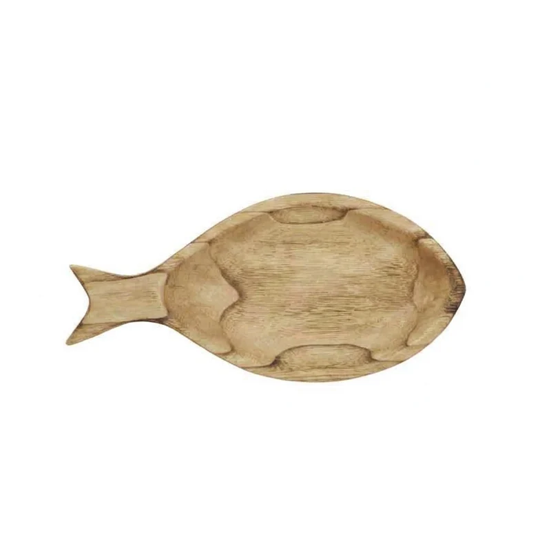 Holztablett FISCH ca. 38x18 cm Paulownia | Madam Stoltz