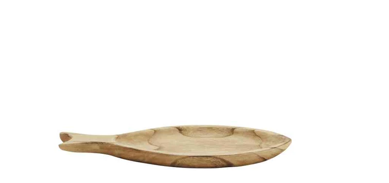Holztablett FISCH ca. 38x18 cm Paulownia | Madam Stoltz
