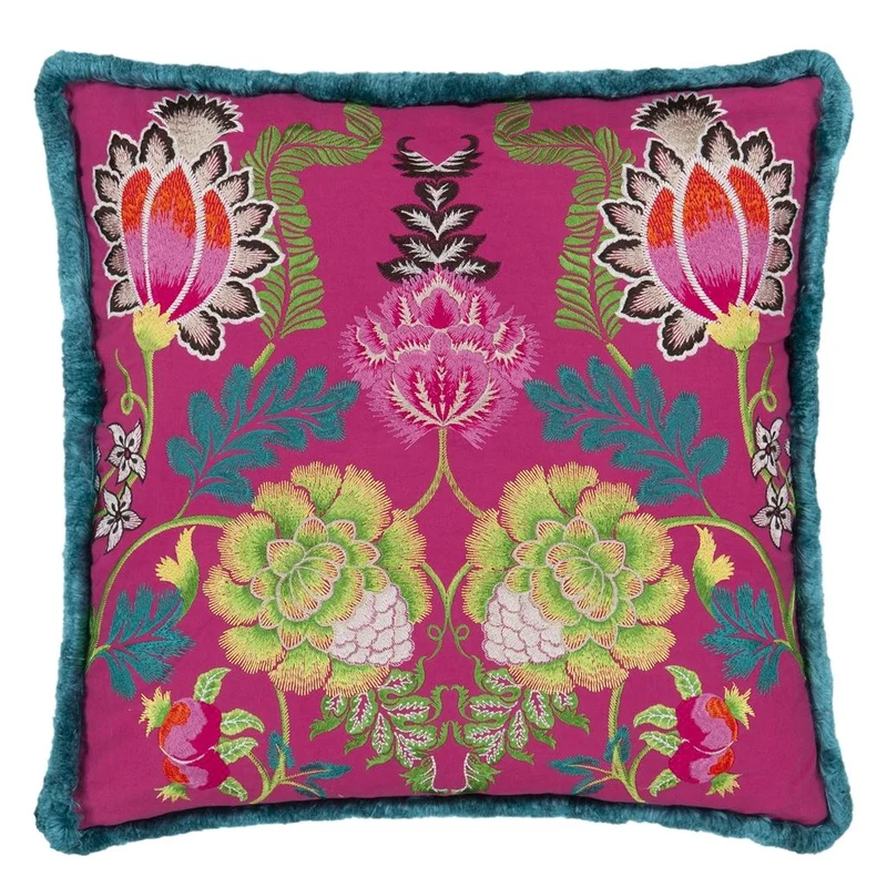 Kissen BROCART DECORATIF EMBROIDERED CERISE, 50 x 50 cm