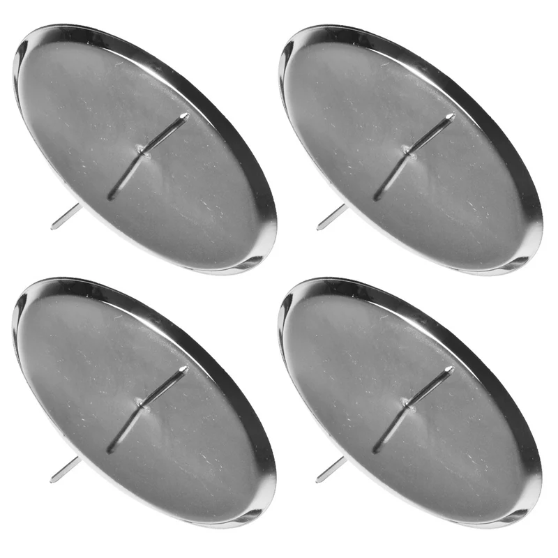 Riffelmacher Adventskerzenhalter Ø 10 cm Gold Silber 10786 | 4 Stück für Adventskranz