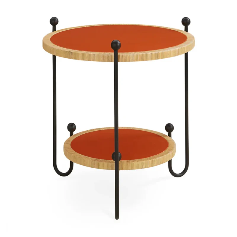runder Beistelltisch WELLINGTON (orange)