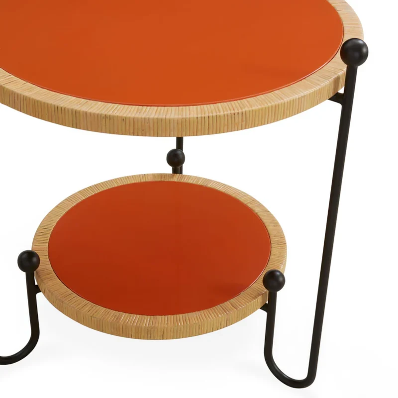 runder Beistelltisch WELLINGTON (orange)