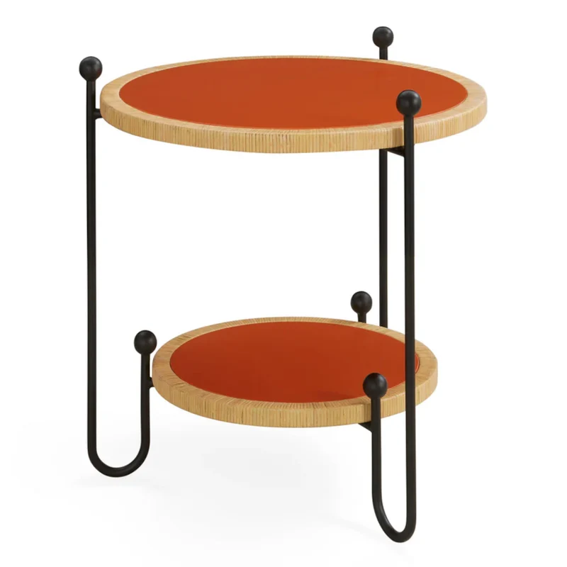 runder Beistelltisch WELLINGTON (orange)