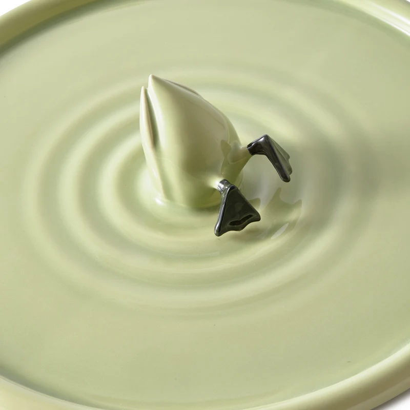 Keramikteller DIVING DUCK Plate grün