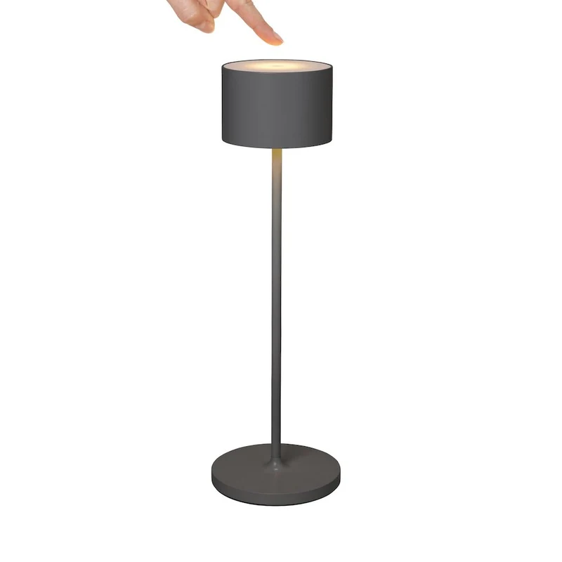 Blomus Mobile LED-Tischleuchte Farol Warm Gray