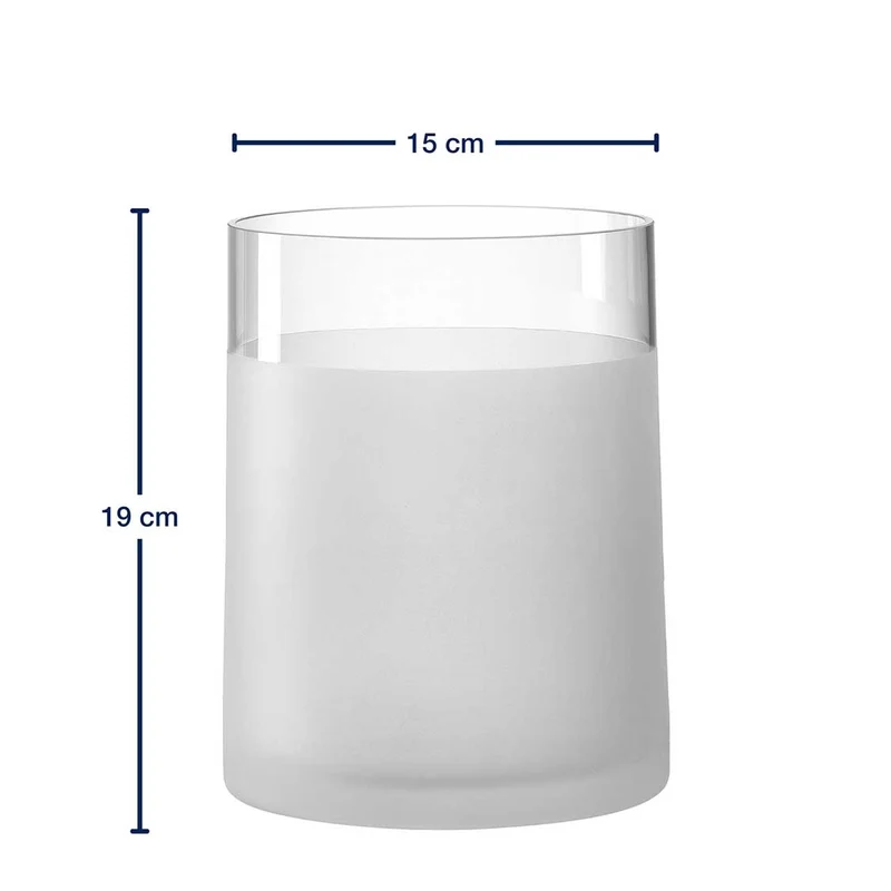 Vase NOVARA 19 cm satiniert