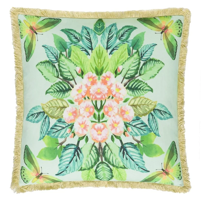 Kissen CELASTRINA EMBROIDERED TURQUOISE, 55 x 55 cm