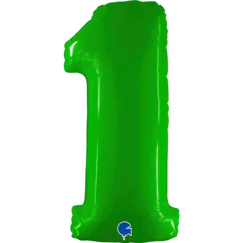 Riesenzahl Folienballon 40"/102cm | Limette #1