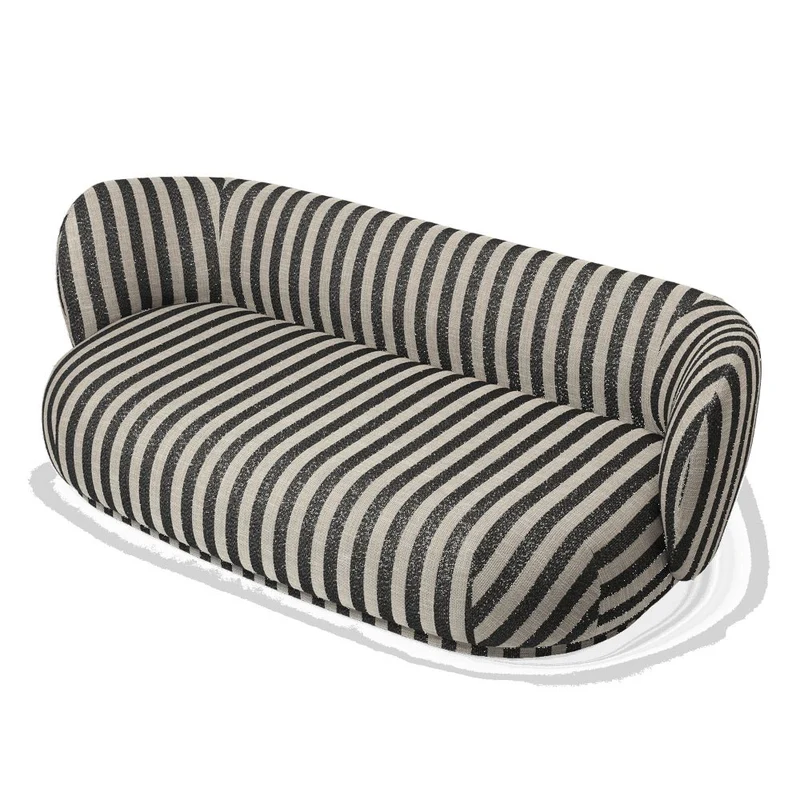 Sofa Rico Lounger, Louisiana, Sand/Black- ferm LIVING