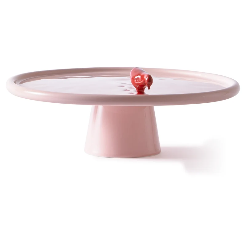 Kuchenplatte WALKING DUCK Plate hellrosa