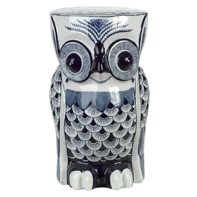 Beistelltisch FLOWER OWL Side Table dunkelblau
