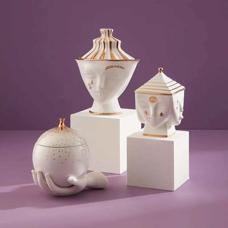 Box GILDED EVE in weiß, gold von Jonathan Adler